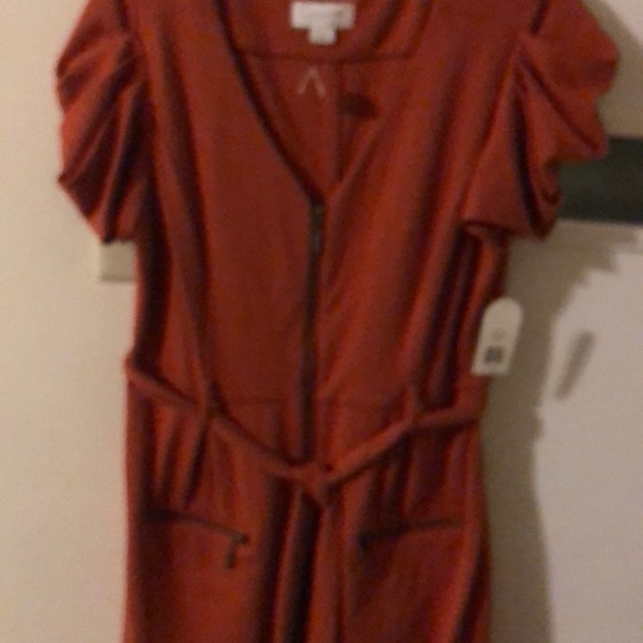 Jessica Simpson dress rust orange never worn - Picture 4 of 7